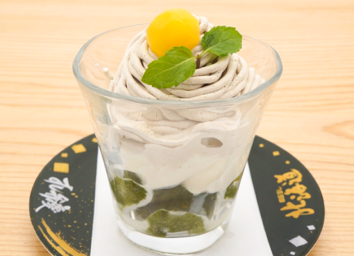 モンブランサンデー(抹茶わらび餅入)